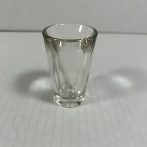 Hazel Atlas Vintage Clear Glass Double Shot Glass Liquor‎